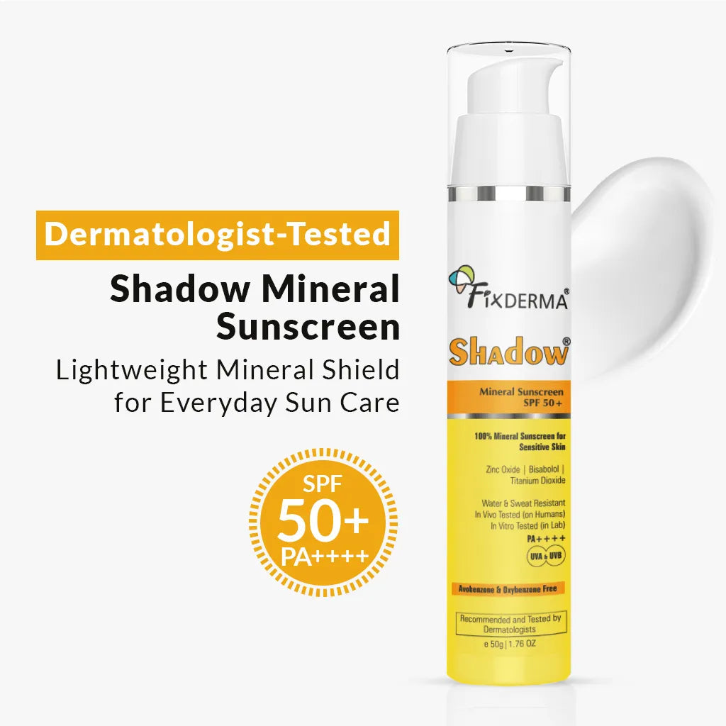 Fixderma Shadow Mineral Sunscreen SPF 50+, Sunscreen 50g - Buy from Indicrest