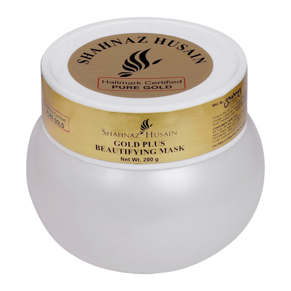 Shahnaz Husain Gold Plus Beautifying Mask, 200g - Indicrest