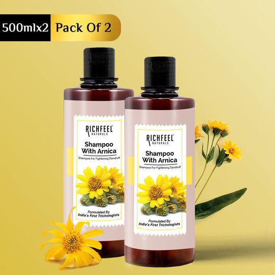 Richfeell Shampoo with Arnica 500 ml (Pack of 2) - Buy from Indicrest