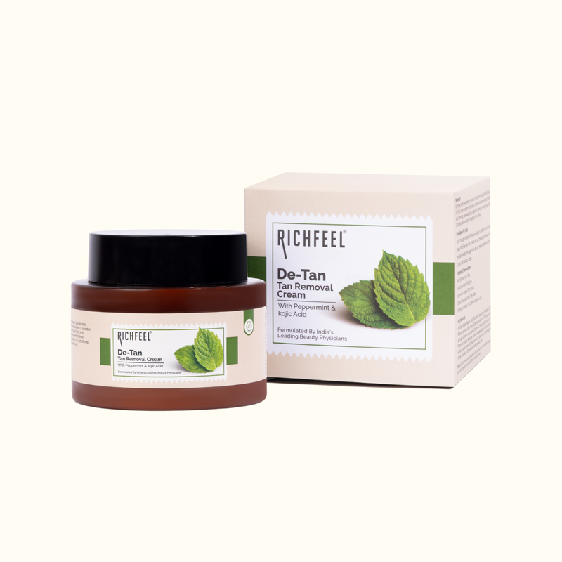 De-Tan Cream | Brightens & Evens Skin | Kojic Acid & Alpha Arbutin | 100g - Buy from Indicrest