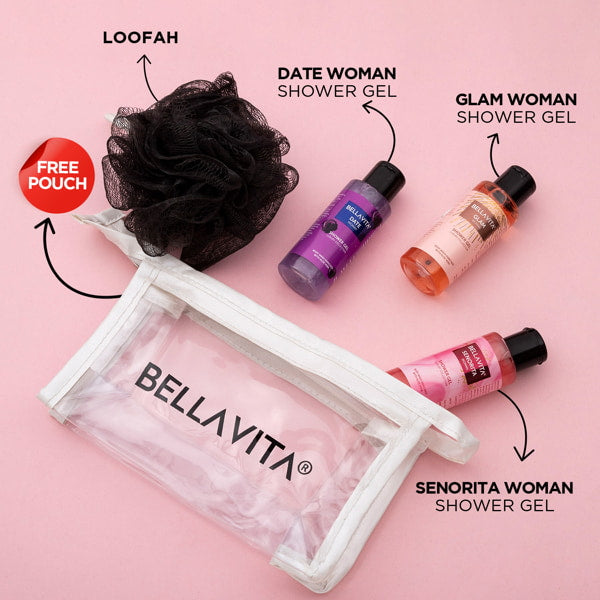 Shower Gel Trial Kit for Women - 3x55ml - Image 2 - Indicrest