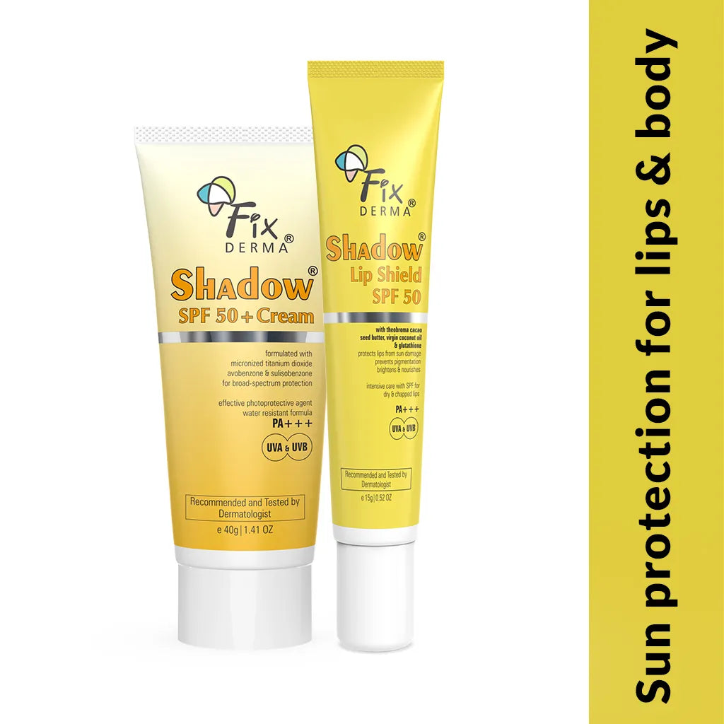 Fixderma Shadow Lip Shield SPF 50 + Shadow SPF 50 Cream | SPF 50 Sun Protection Duo for Face and Lips, Face Cleanser 75g + Serum 30ml + Cream 15g - Image 7 - Buy from Indicrest