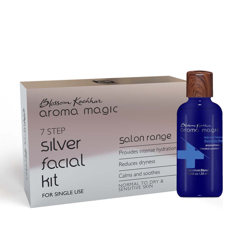 Aroma Magic Silver Facial Kit with Headache Relief Oil Combo - Buy from Indicrest