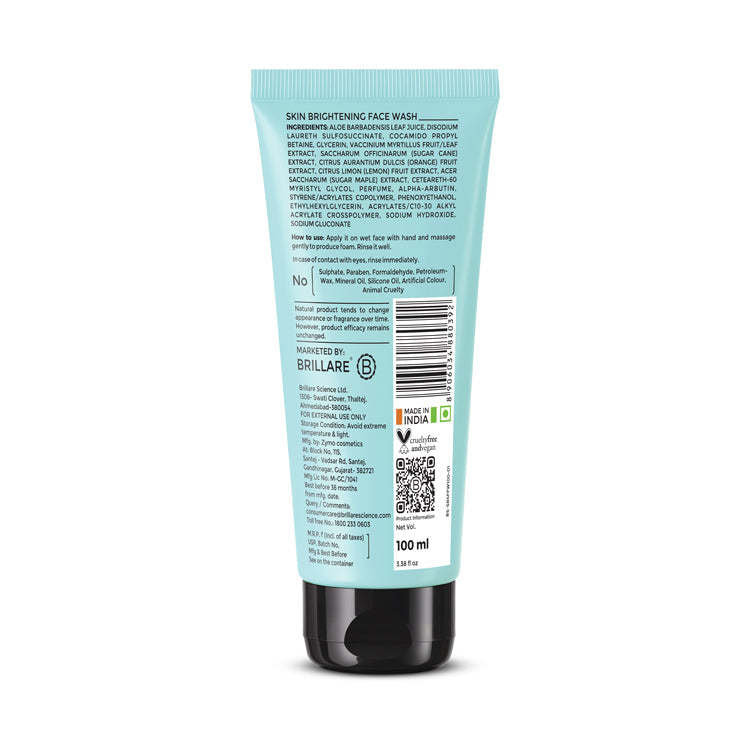 Brillare Skin Brightening Face Wash For Reducing Pigmentation, 100ml - Image 8 - Buy from Indicrest