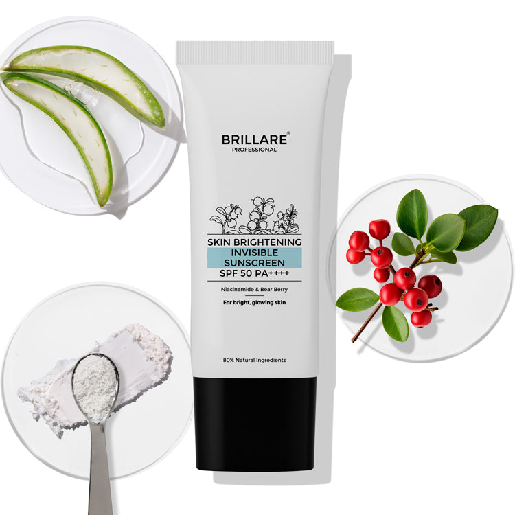 Brillare Skin Brightening Invisible Sunscreen with SPF50, 50g - Buy from Indicrest
