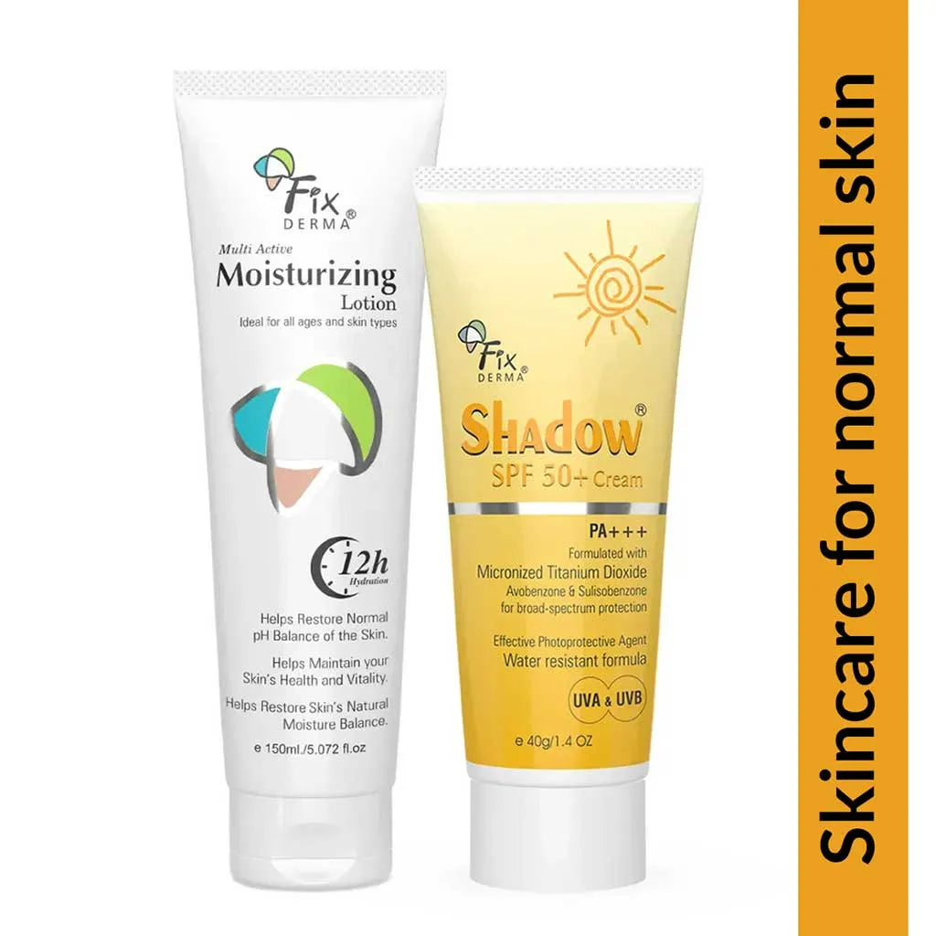 Fixderma Skincare for Normal Skin | Perfect two-step routine to nourish and protect your skin, Moisturizer 150ml + Sunscreen 40g - Image 2 - Buy from Indicrest