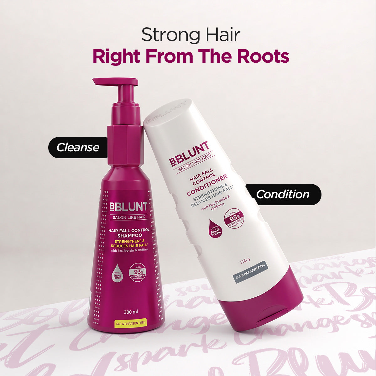 Bblunt Hair Fall Control Shampoo & Conditioner Combo for Stronger Hair - Image 2 - Buy from Indicrest