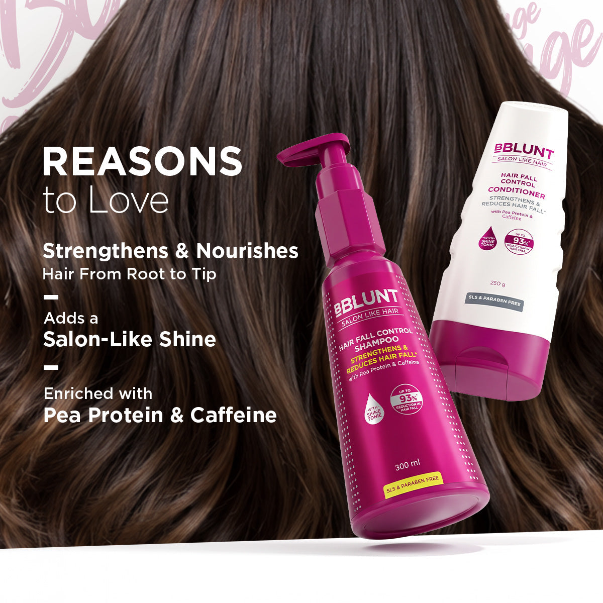 Bblunt Hair Fall Control Shampoo & Conditioner Combo for Stronger Hair - Image 4 - Buy from Indicrest