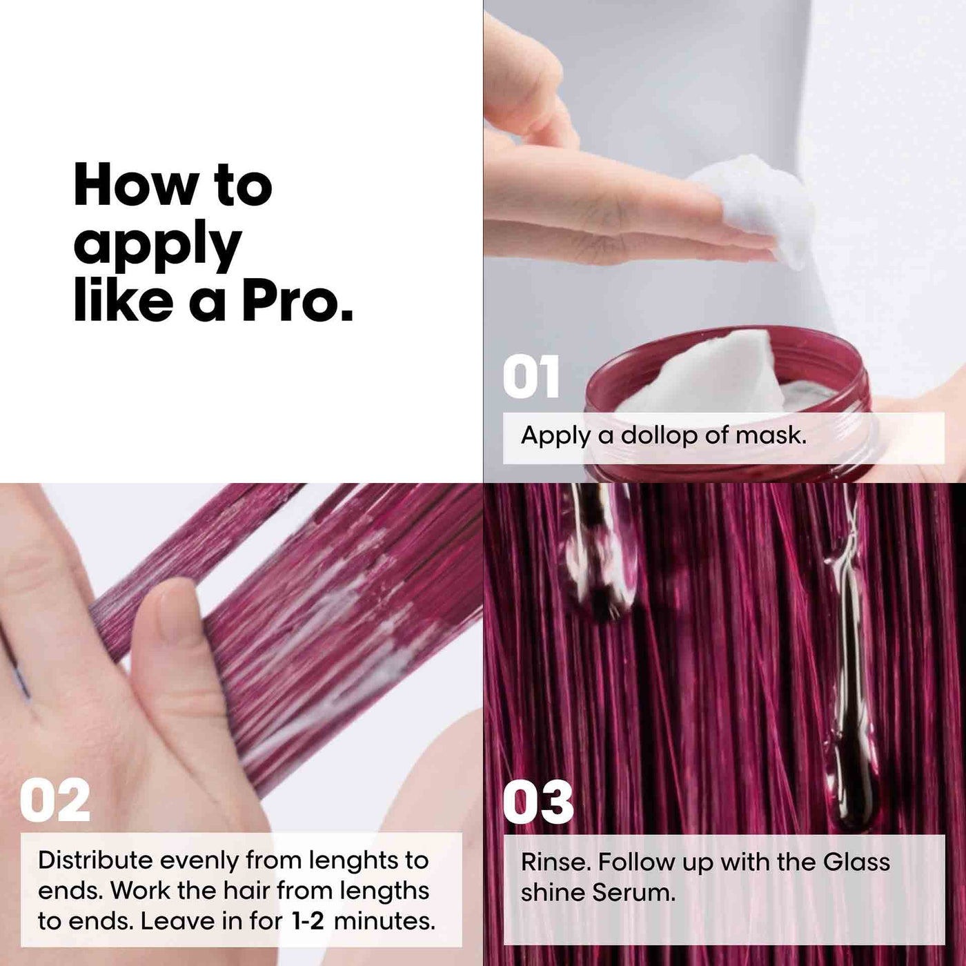 L'Oreal Professionnel Vitamino Color Spectrum Shampoo 1500ml | Hair Mask 250ml | Glass Shine Serum 30ml Combo