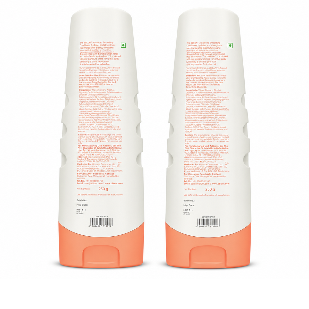 Bblunt Advanced Smoothening Conditioner with Keratin & Hyaluronic Acid, 250g, Pack of 3 X 250g - Image 12 - Buy from Indicrest
