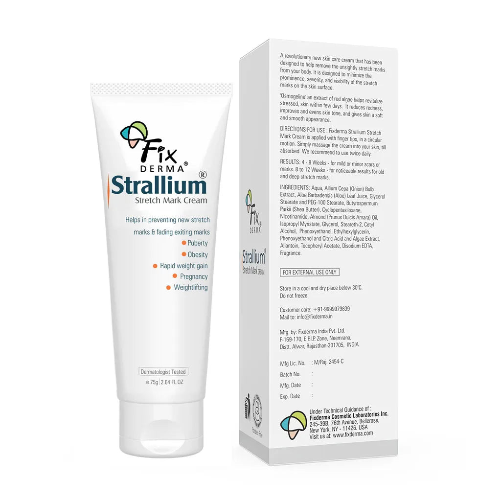 Fixderma Strallium Stretch Marks Cream | Novel skin care solution to reduce stretch marks effectively, 75g - Image 11 - Buy from Indicrest