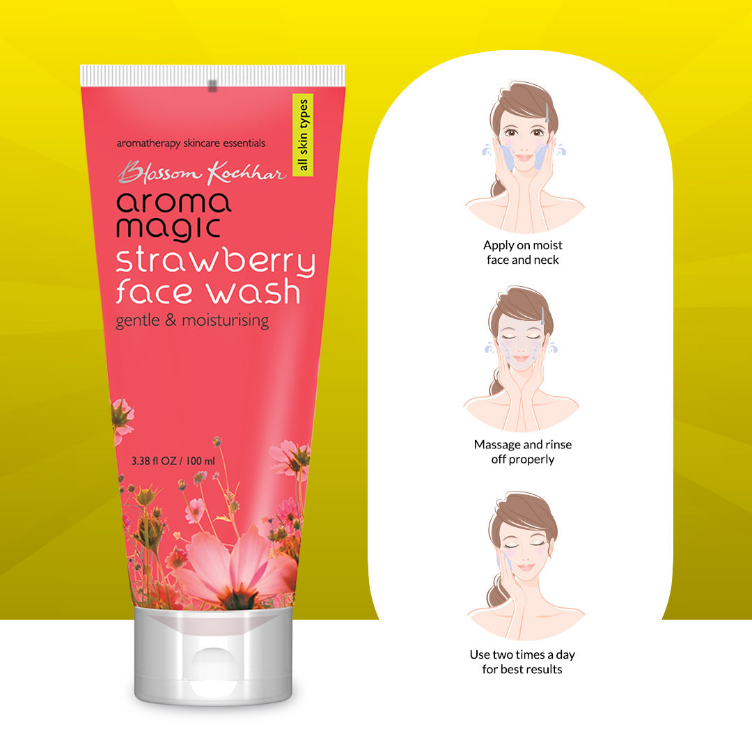 Aroma Magic Strawberry Face Wash, 100ml - Image 5 - Buy from Indicrest