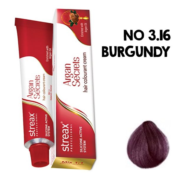 Streax Highlight Hair Color, 3.16 Burgundy - Indicrest