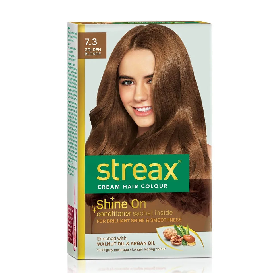 Streax Highlight Hair Color, 7.3 Golden Blonde - Indicrest