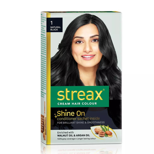 Streax Highlight Hair Color, Natural Black - Indicrest Buy at Indicrest