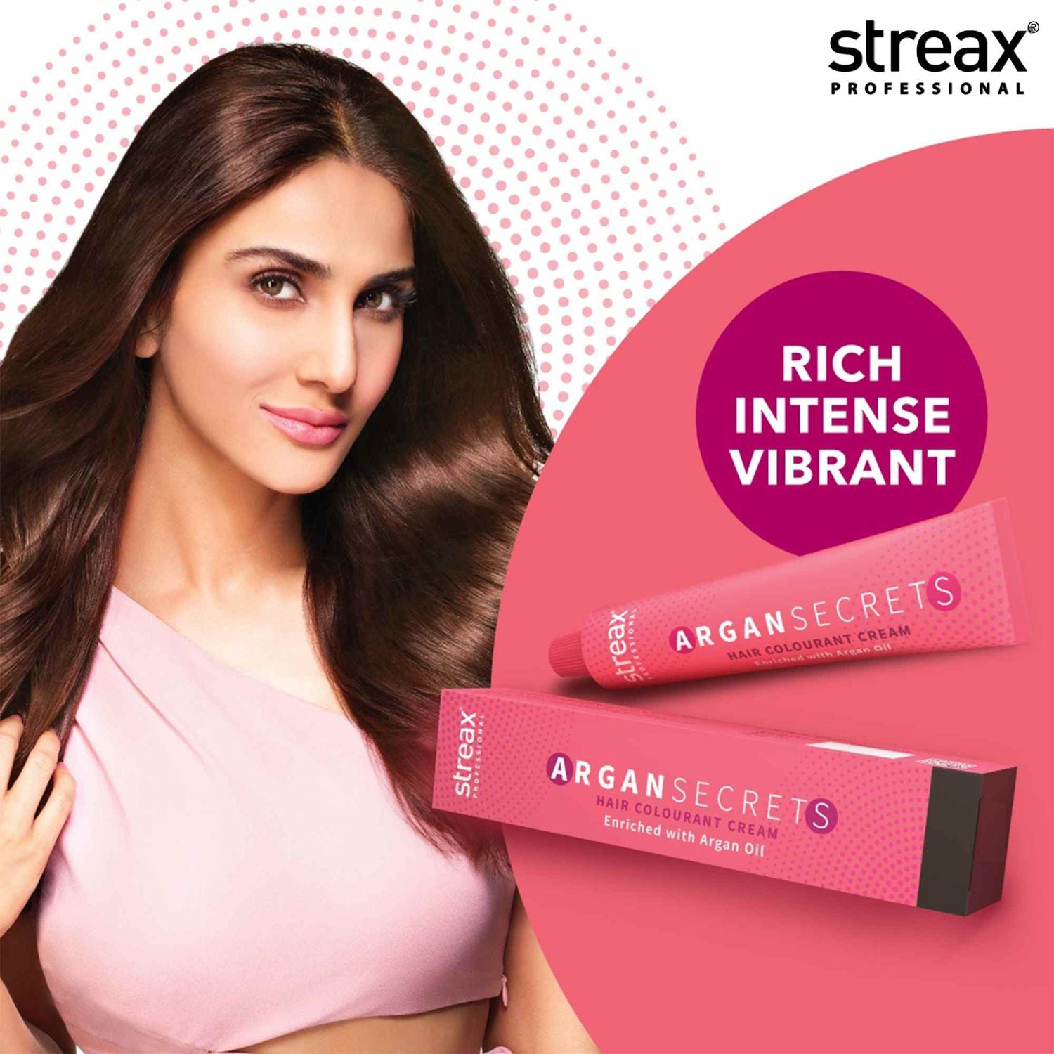 Streax Professional Hair Colour Tube Copper Light Brown No.(5.4), 120ml Buy at Indicrest Image 3