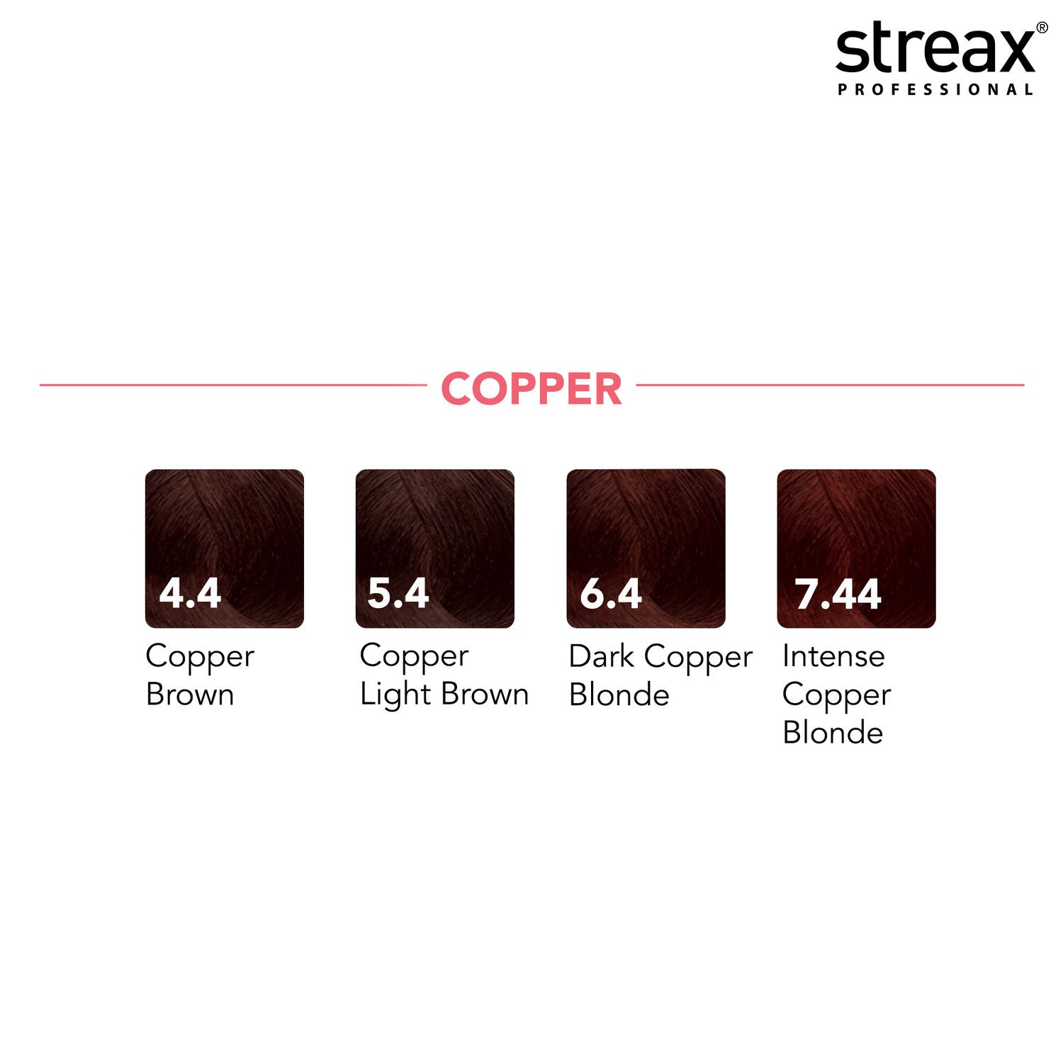 Streax Professional Hair Colour Tube Copper Light Brown No.(5.4), 120ml Buy at Indicrest Image 5