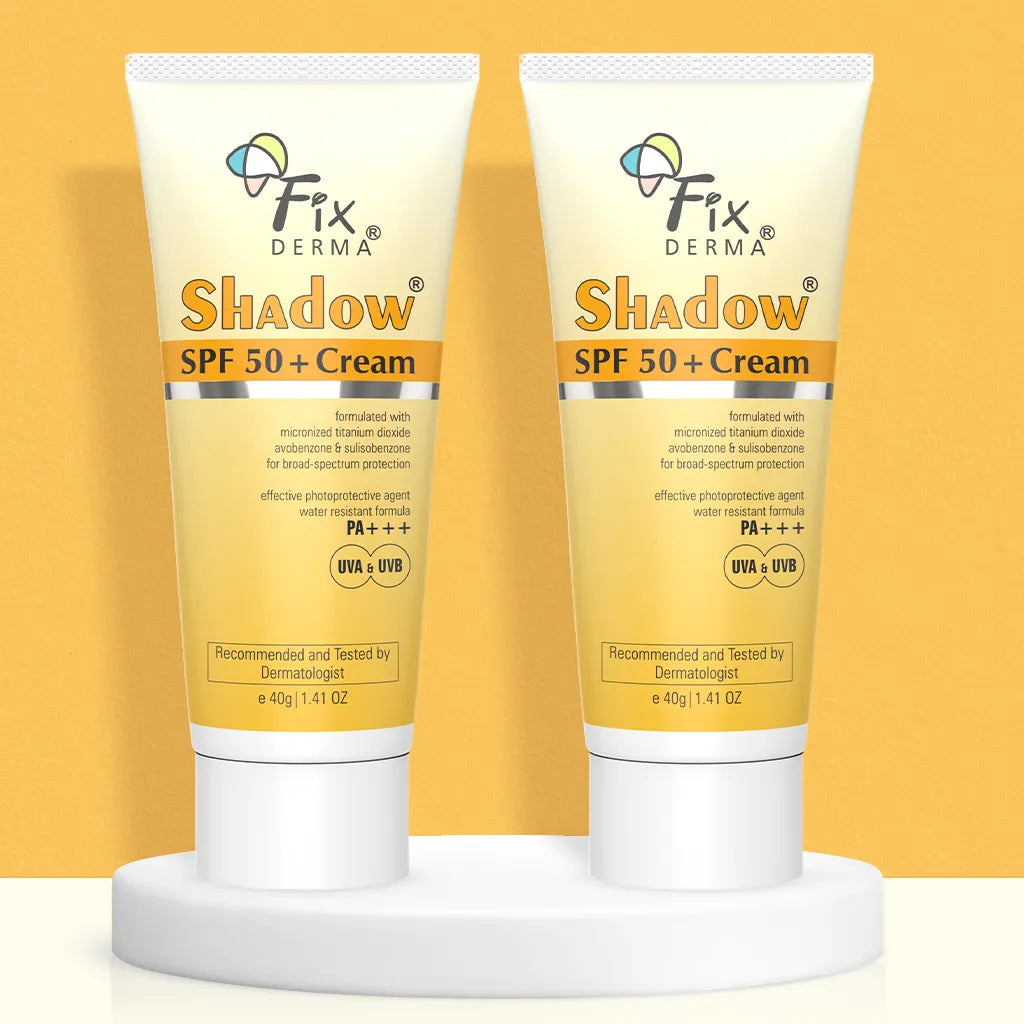 Fixderma Shadow Sunscreen SPF 50 + Cream 40g Pack of 2 | Long-Lasting SPF 50+ Protection for Dry Skin - Image 2 - Buy from Indicrest