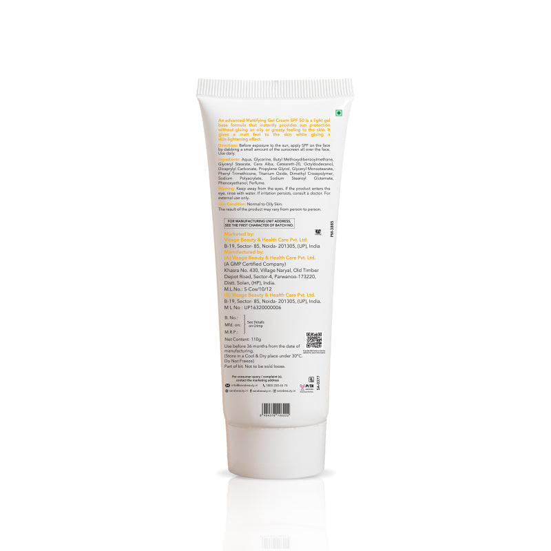Sara Mattifying Gel Cream Sunscreen SPF 50 - Image 5 - Buy from Indicrest