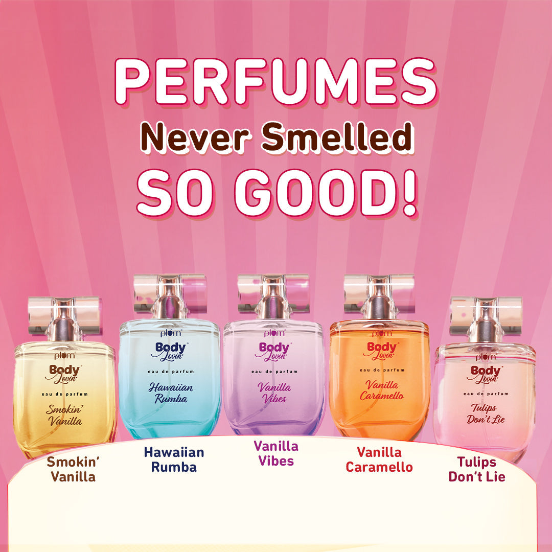 Plum Tulips Don't Lie Eau De Parfum (Perfume) by Plum BodyLovin' | Long Lasting | Supremely Luxurious | Fresh Delicate Floral Scent, 50ml