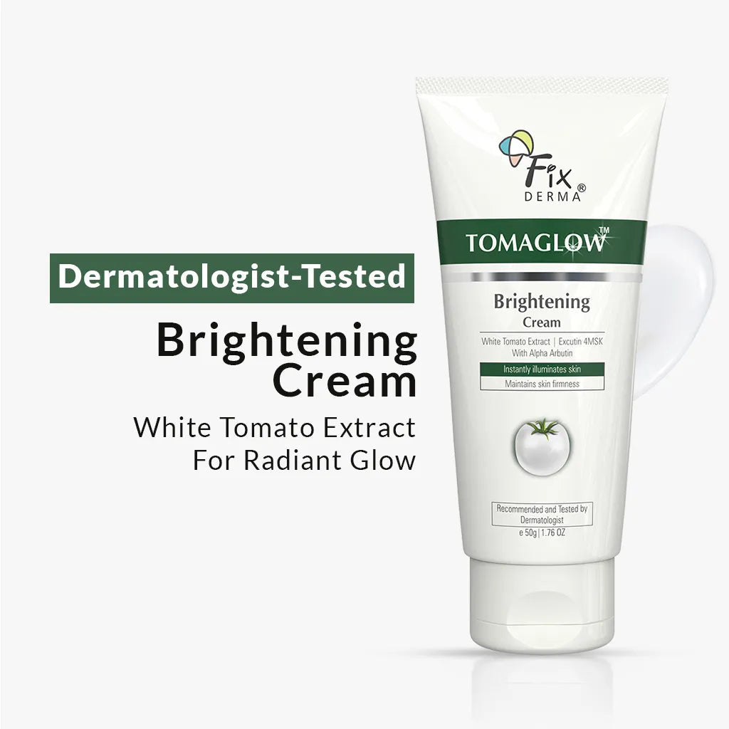 Fixderma Tomaglow Brightening Cream | Effectively Removes Tan & Brightens skin, 50g - Buy from Indicrest