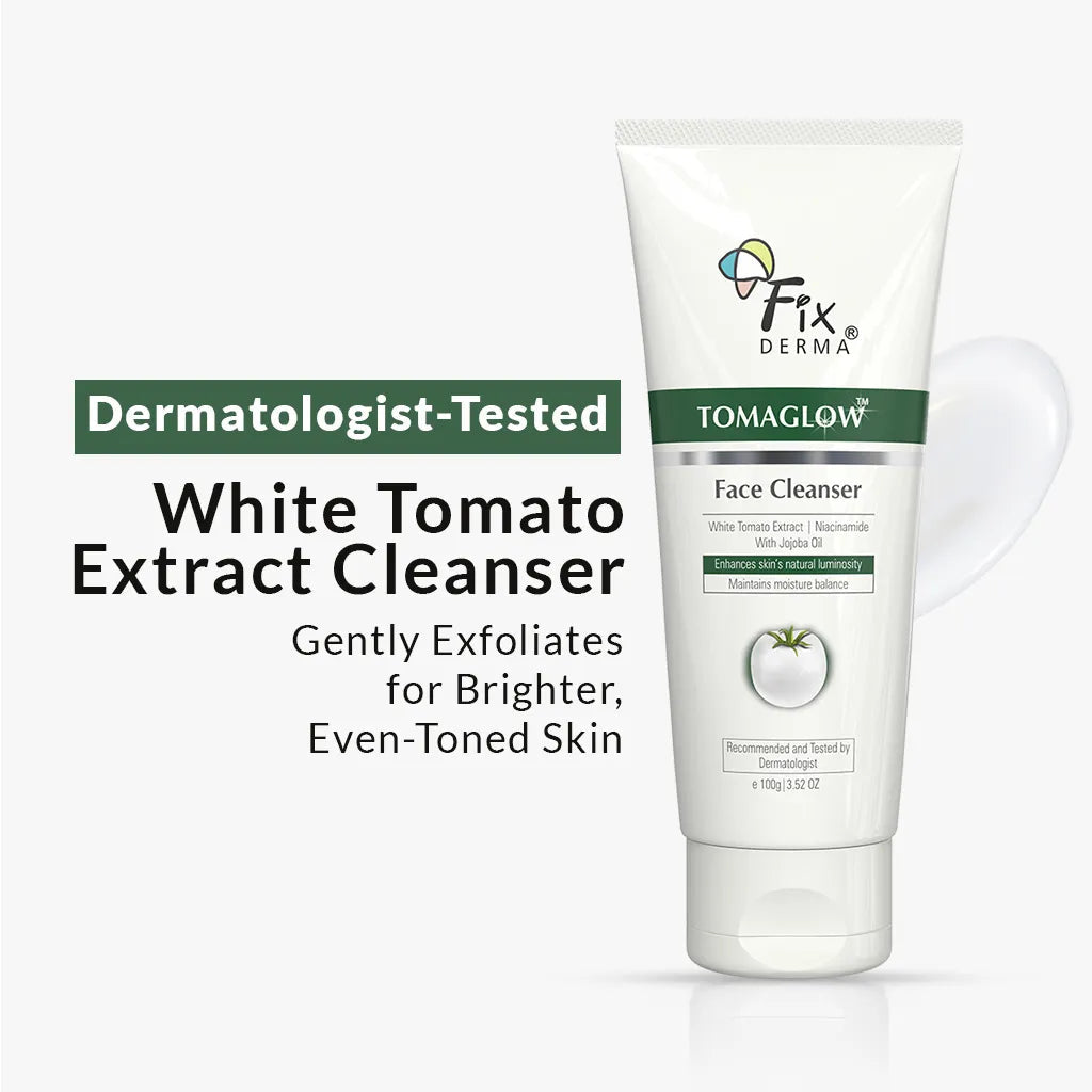 Fixderma Tomaglow Brightening Face Cleanser | Gently Cleanses and Brightens the Skin, 100g - Buy from Indicrest