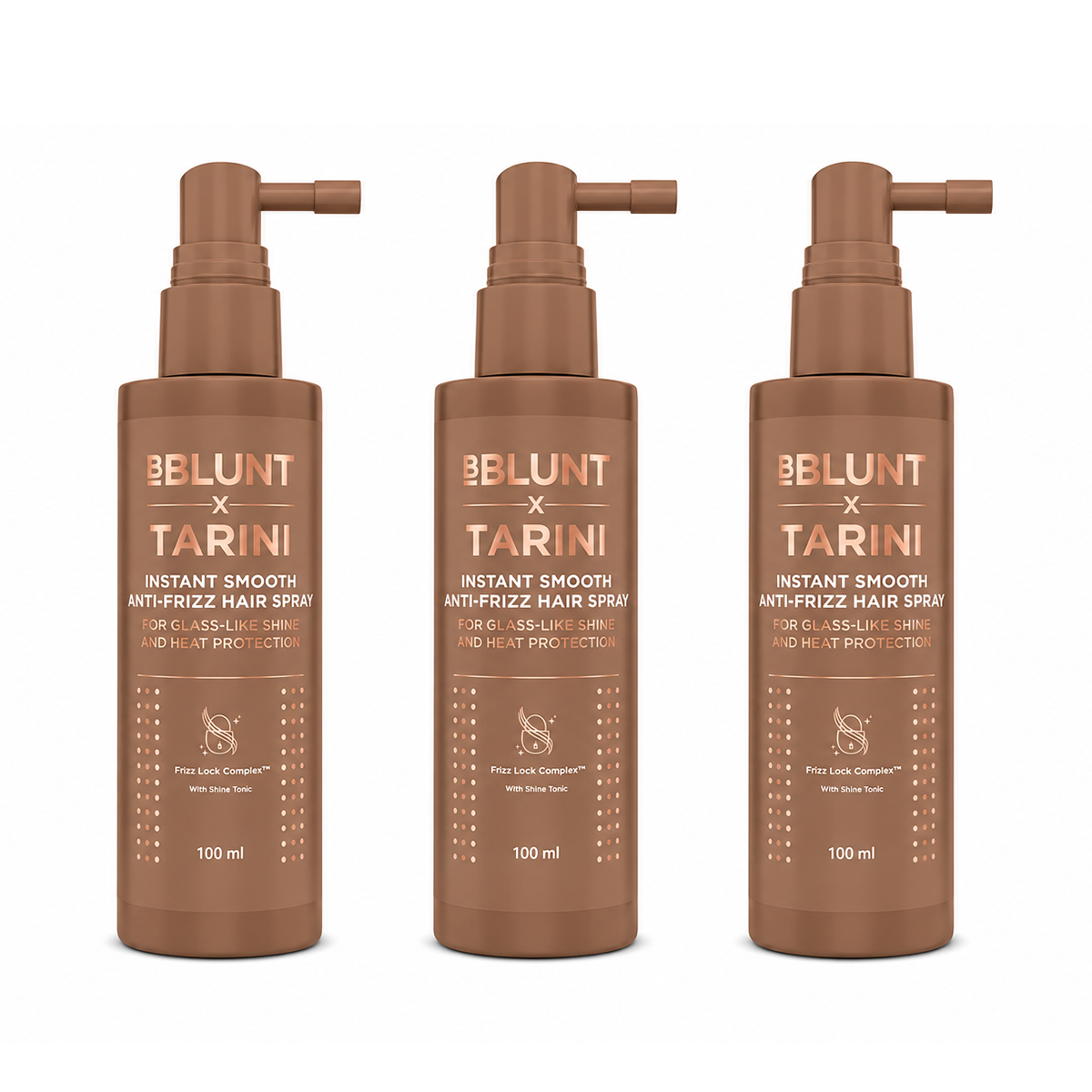 Bblunt Instant Smooth AntiFrizz Hair Spray, Tarini Peshawaria, Pack of 3 X 100ml - Buy from Indicrest