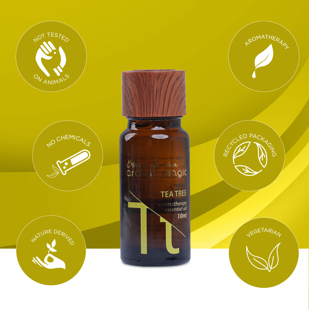 Aroma Magic Tea Tree Essential Oil - Controls Acne & Boost Immunity, 10ml - Image 3 - Buy from Indicrest
