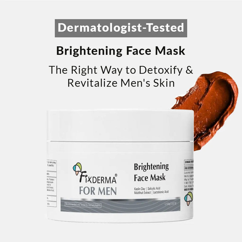 Fixderma FOR MEN Brightening Face Mask, 100g - Buy from Indicrest