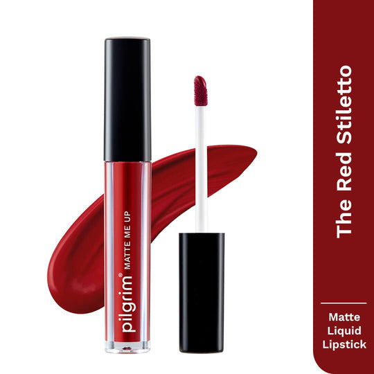 Pilgrim Matte Me Up Liquid Lipstick, Sexy Scarlet - 26 - Buy from Indicrest