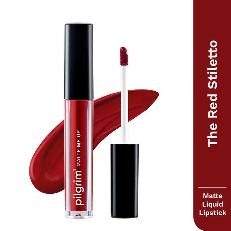 Pilgrim Matte Me Up Liquid Lipstick, Sexy Scarlet - 26 - Buy from Indicrest