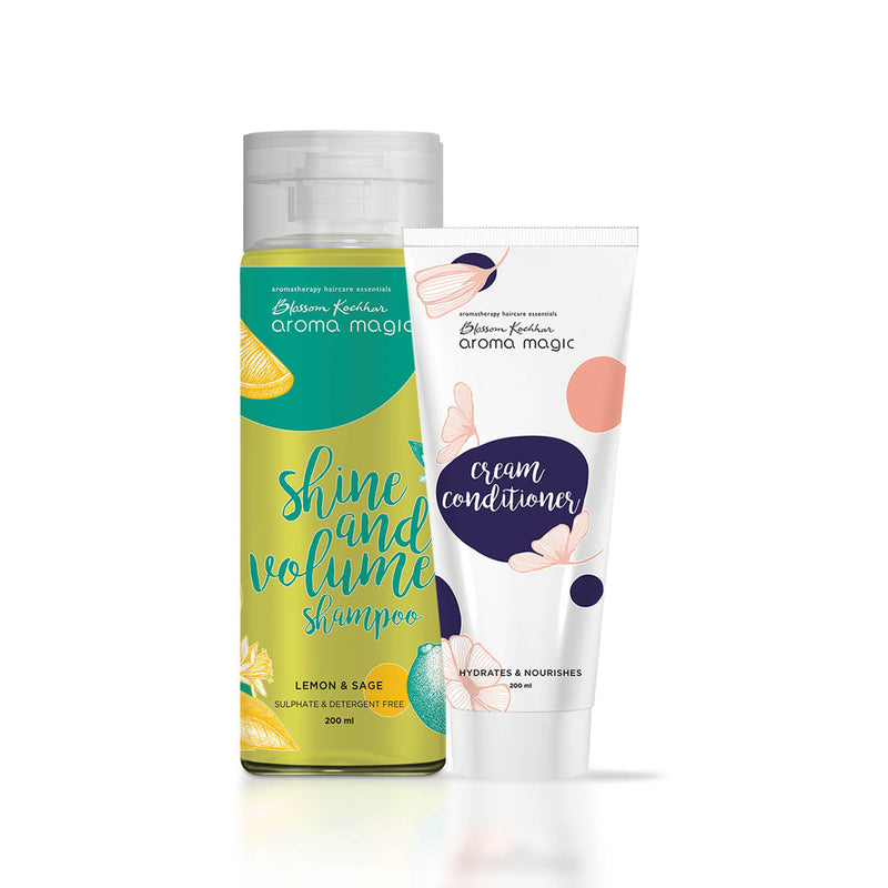 Aroma Magic Thin & Dull Hair Care Combo, Shampoo 200 ml + Cream Conditioner 200ml - Buy from Indicrest