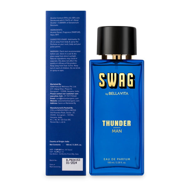 SWAG THUNDER Man Perfume - 100ml - Image 9 - Indicrest