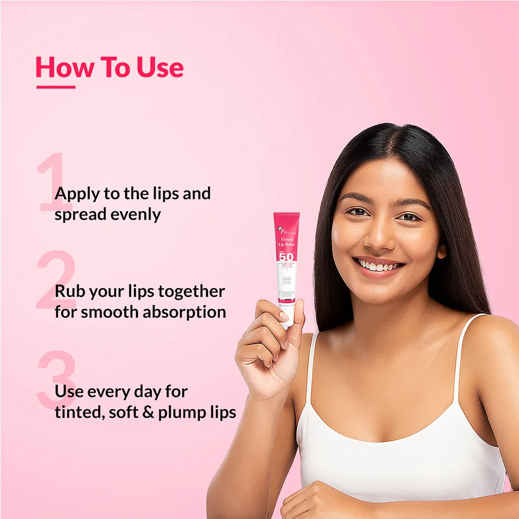 Fixderma Tinted Lip Balm SPF 50+ | Best Tinted Lip Balm for Dry Lips with SPF 50+, 2 X 15g - Image 5 - Buy from Indicrest