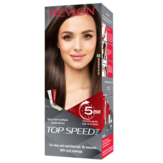 Revlon Top Speed Hair Color Small Pack for Women, Brownish Black-68 - Buy from Indicrest