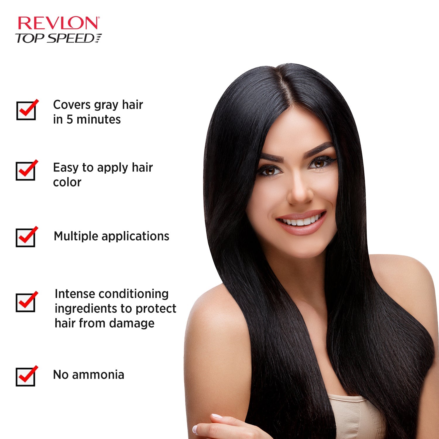 Revlon Top Speed Hair Color for Women, Natural Black 70 - Image 45 - Buy from Indicrest
