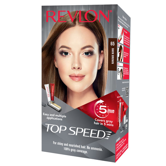 Revlon Top Speed Hair Color for Women, Dark Brown 65 - Buy from Indicrest