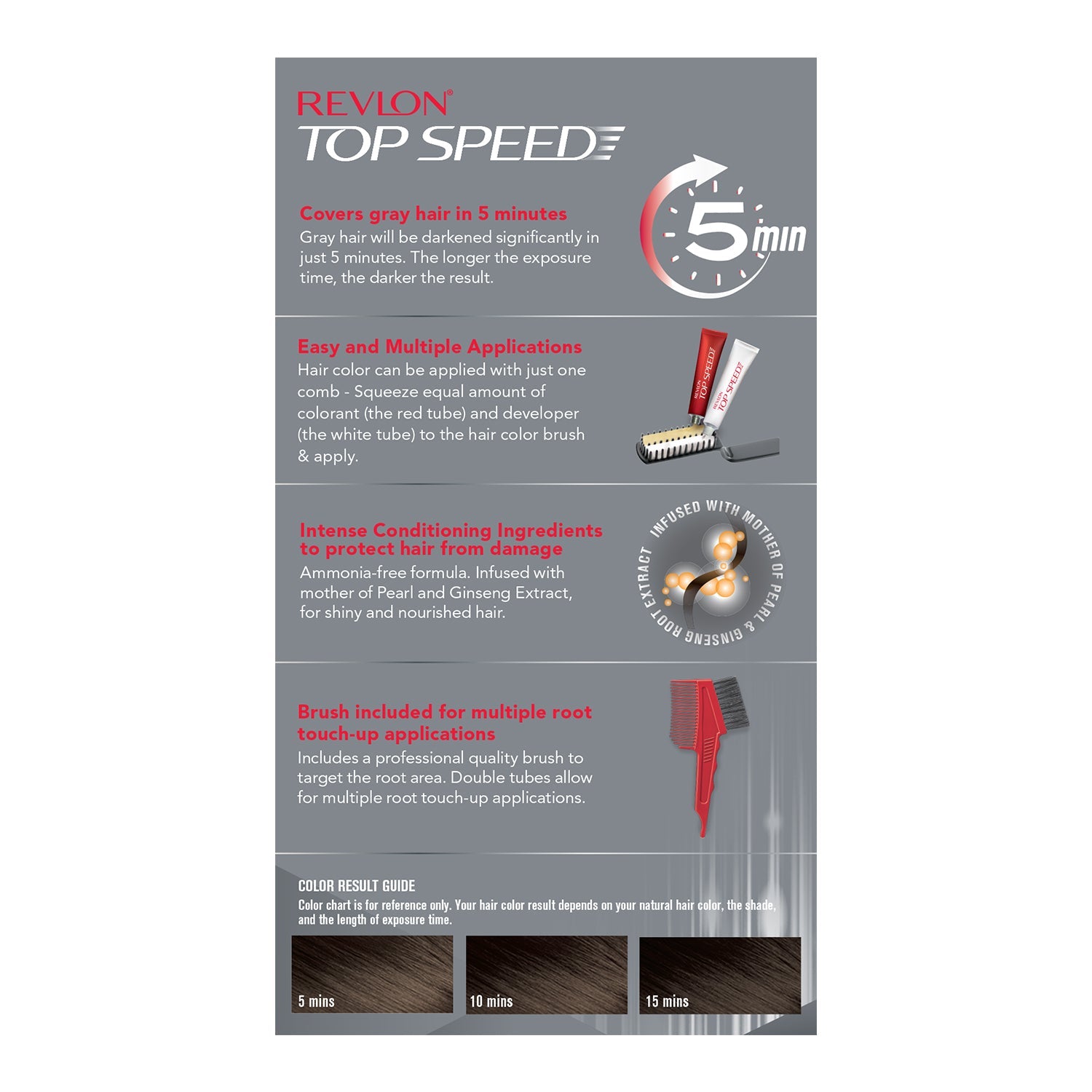Revlon Top Speed Hair Color for Men, Natural Brown 60M - Image 23 - Buy from Indicrest