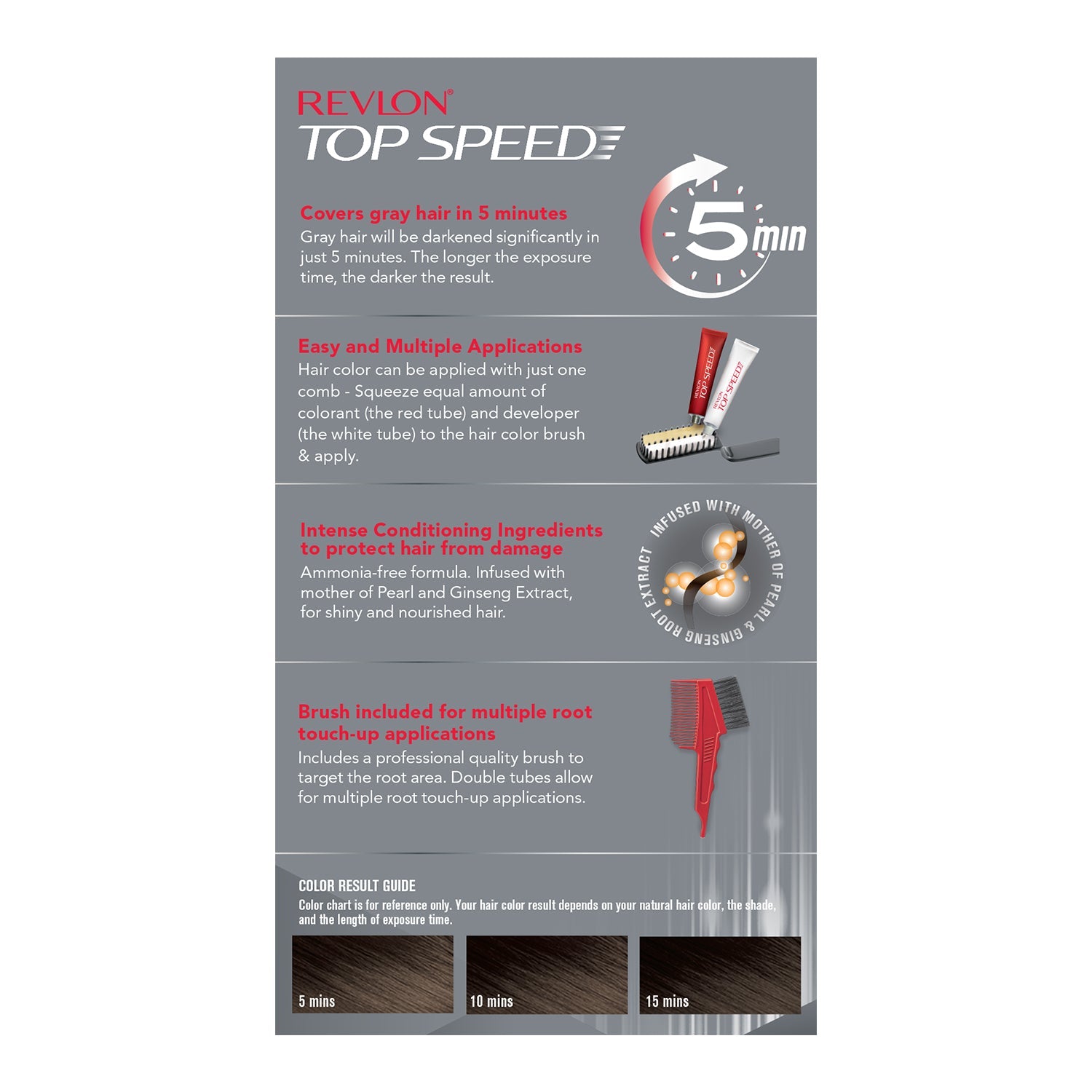 Revlon Top Speed Hair Color for Women, Natural Brown 60 - Image 31 - Buy from Indicrest