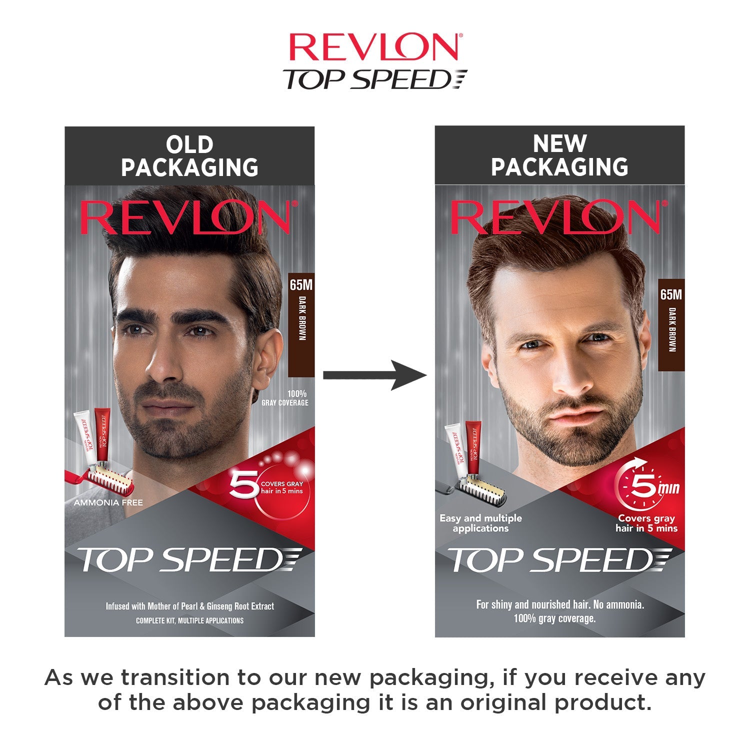 Revlon Top Speed Hair Color for Men, Dark Brown 65M - Image 28 - Buy from Indicrest