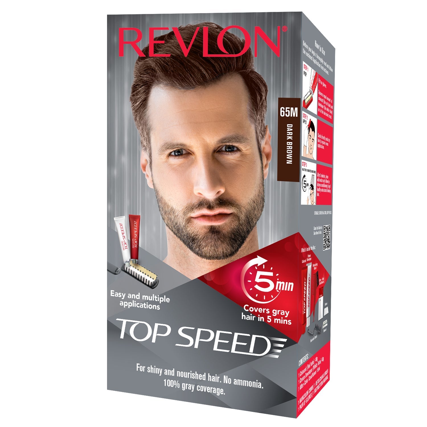 Revlon Top Speed Hair Color for Men, Natural Brown 60M - Image 21 - Buy from Indicrest