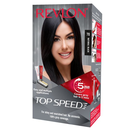 Revlon Top Speed Hair Color for Women, Natural Black 70 - Buy from Indicrest