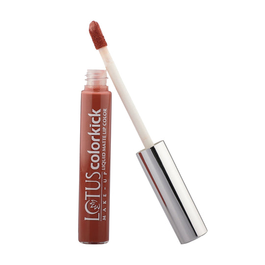 Lotus Herbals Colorkick Liquid Matte LipColor, CLM01, 6g
