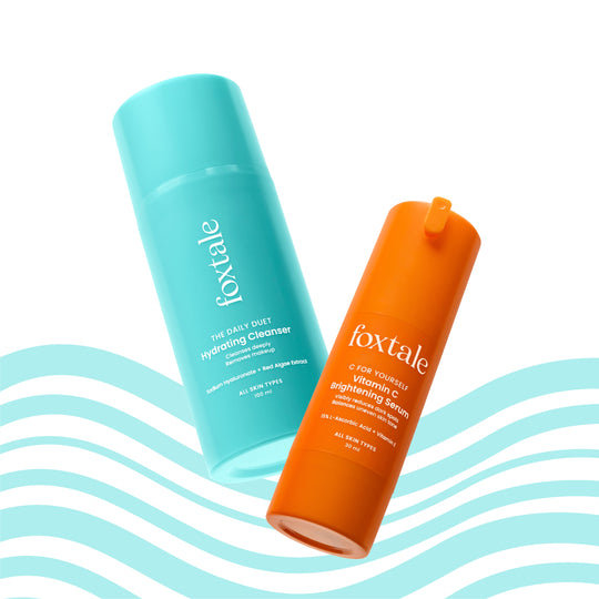 Foxtale Ultra Glow Duo Hydrating Face Wash + Vitamin C Serum - Buy from Indicrest