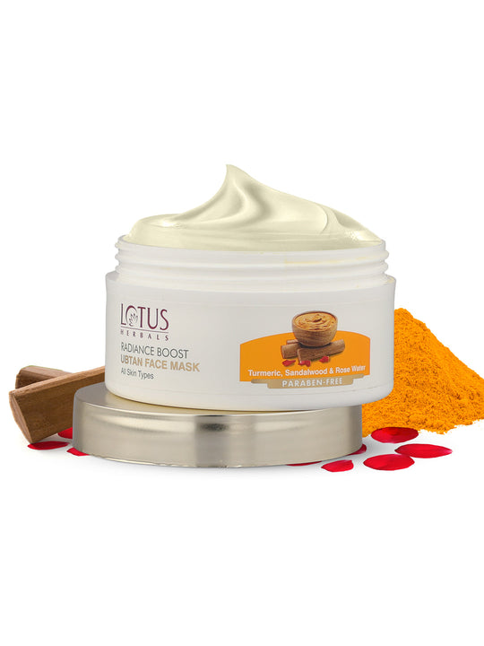 Lotus Herbals Radiance Boost Ubtan Face Mask, 100g