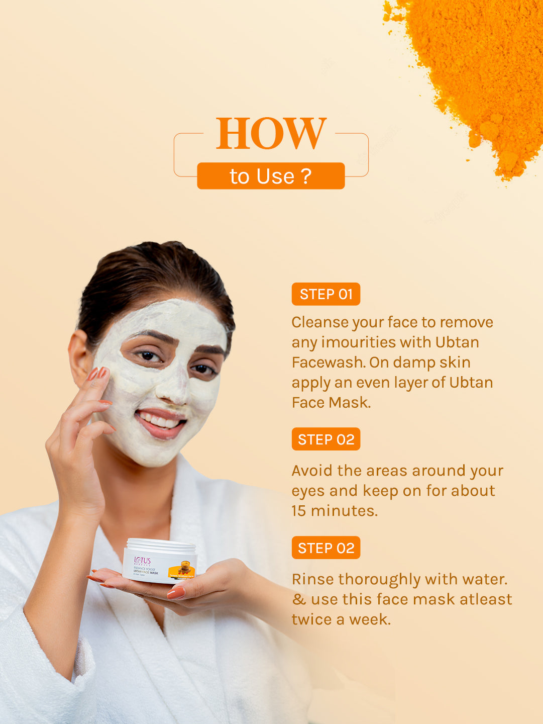 Lotus Herbals Radiance Boost Ubtan Face Mask, 100g