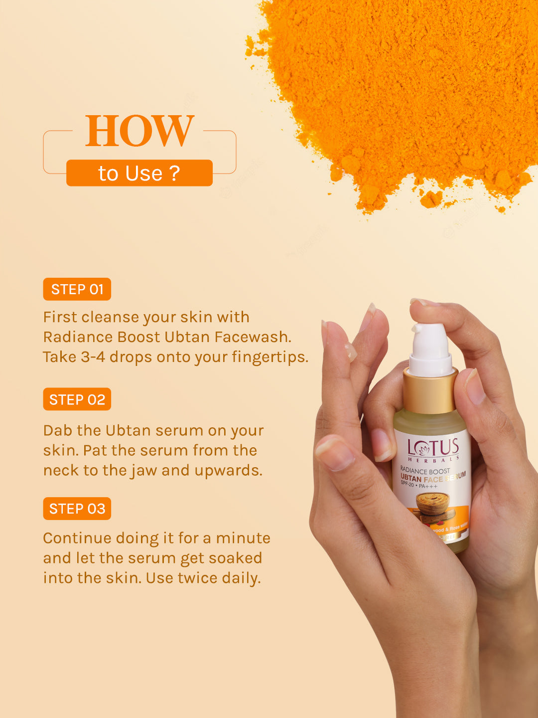 Lotus Herbals Radiance Boost Ubtan Face Serum, 30ml
