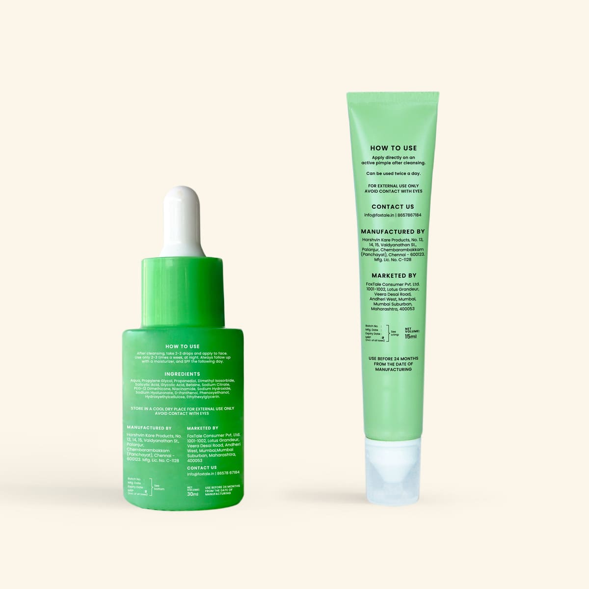 Foxtale The Ultimate Acne Treatment AHA BHA Exfoliating Serum + Acne Spot Corrector with Salicylic Acid - Image 6 - Buy from Indicrest