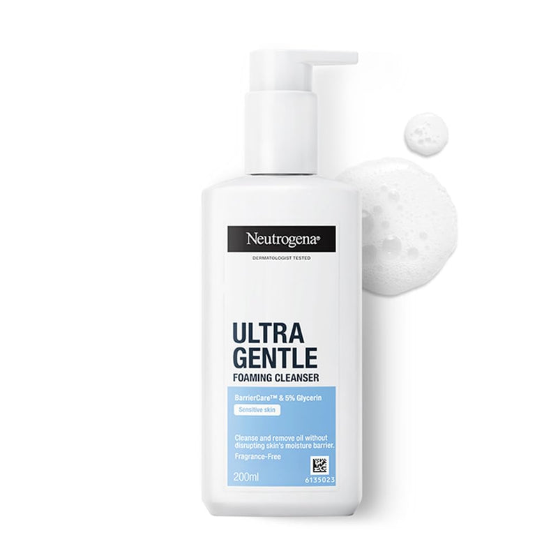 Neutrogena Ultra Gentle Foaming Face Cleanser, 200ml Buy at Indicrest