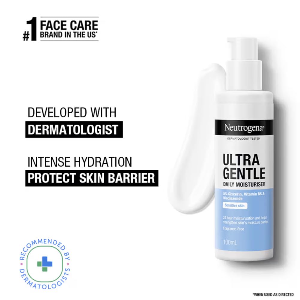 Ultra Gentle Neutrogena moisturizer texture Indicrest